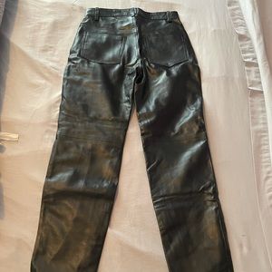 Genuine leather pants